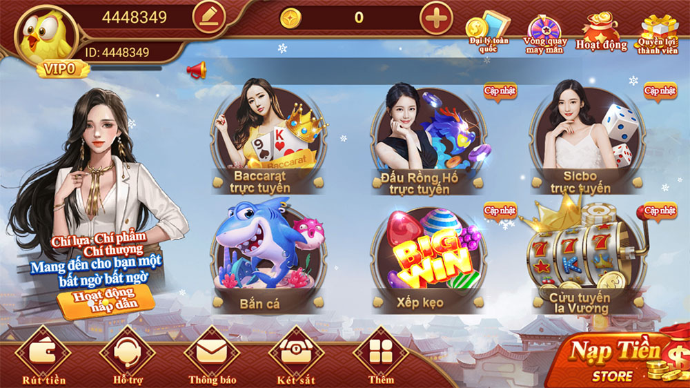 Đa dạng thể loại Game của CF68 tại CF68Club.co